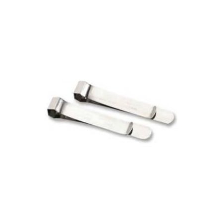 ACCO Acco® Bankers Clamps, 5-3/4" Length, 1/2" Sheet Capacity, Silver, 2/Pack 72045